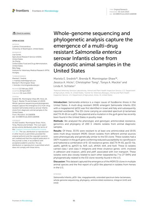 Pdf Whole Genome Sequencing And Phylogenetic Analysis Capture The