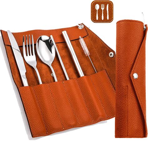 Amazon Portable Cutlery Set With Bag Travel Camping Utensils Set