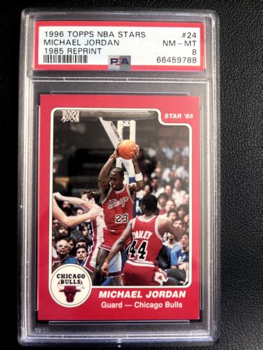 1996 Topps Stars Reprints 24 Michael Jordan PSA 8 EBay