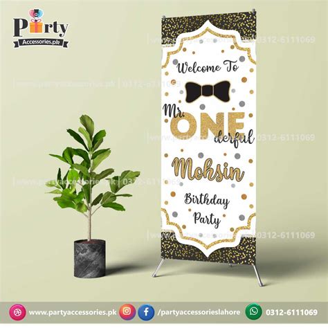 onederful theme birthday party customized  standee sign