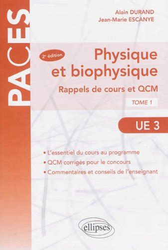 Exercices Corriges Biophysique Pcem Pdf