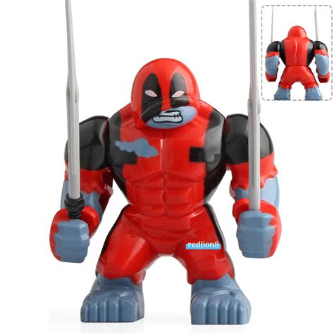 Hulkpool Deadpool X Hulk Marvel Superheroes Lego Compatible