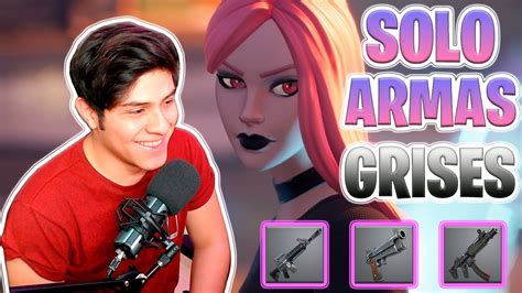 COMO GANAR En FORTNITE Solo Con Armas GRISES YouTube