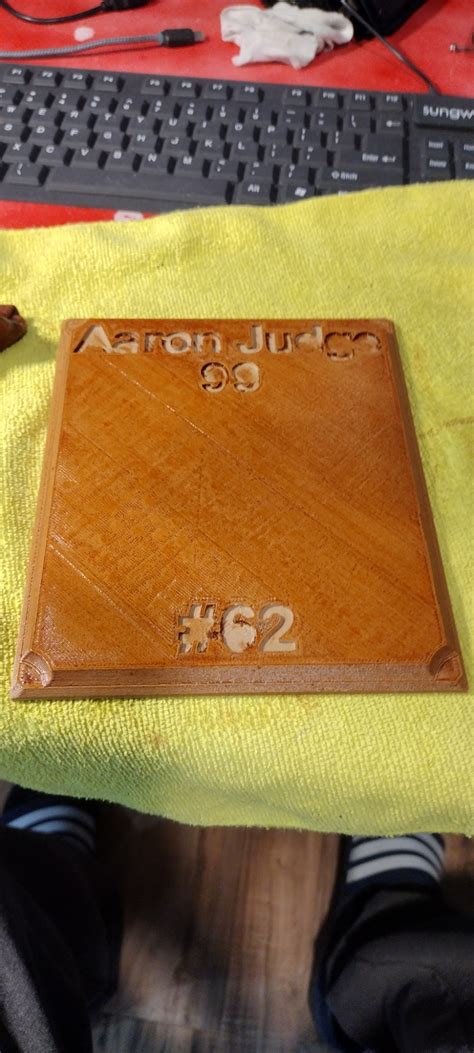 Free STL file Aaron Judge Wall Plaque 62nd Home run 🧑‍⚖️・3D printer ...