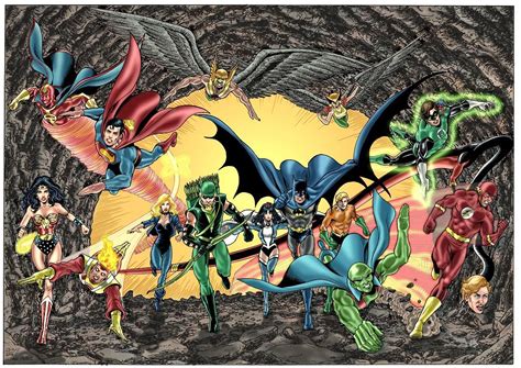 Pre Crisis Earth 1 Satellite Era Bronze Age Justice League By Alex