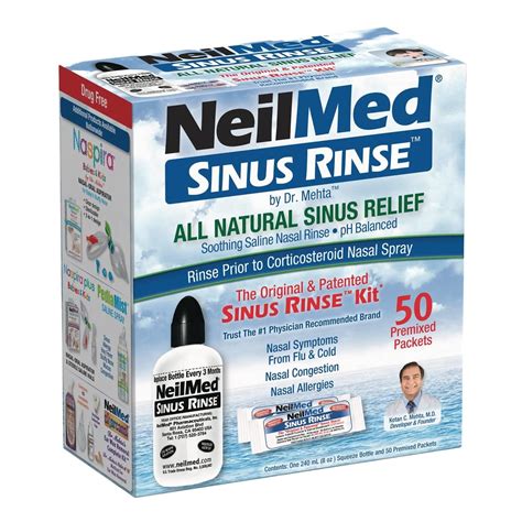 Neilmed Sinus Rinse Kit All Natural Sinus Relief Walmart