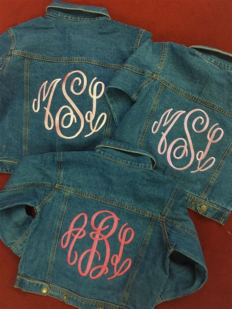 Kid's Monogrammed Denim Jacket - Etsy