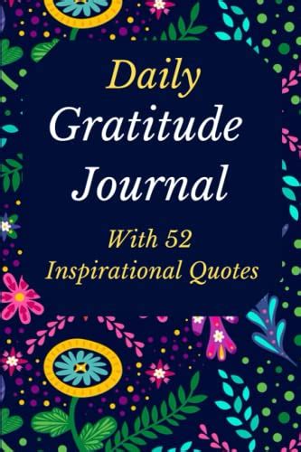 Gratitude Journal With Inspirational Quotes: Daily Gratitude Journal ...