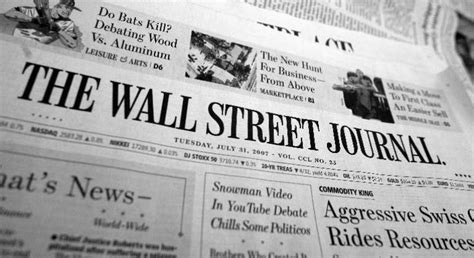 The Wall Street Journal Cerrará Todas Sus Ediciones En Papel Salvo La