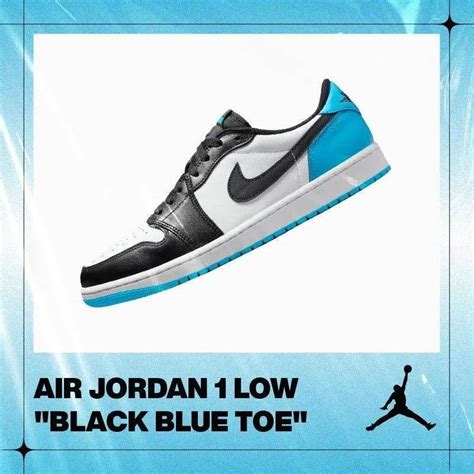 发售 Air Jordan 1 Retro Low OGUNC Black Blue Toe 杭州市上城区 时间 原件