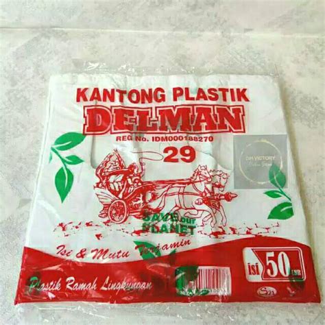 Jual Kresek Ramah Lingkungan DELMAN Uk 29 SNI Kantong Plastik