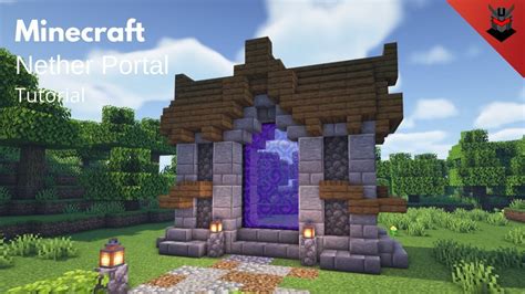 Minecraft how to build a medieval nether portal nether portal design ...