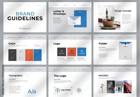 Brand Guidelines Stock Template Adobe Stock