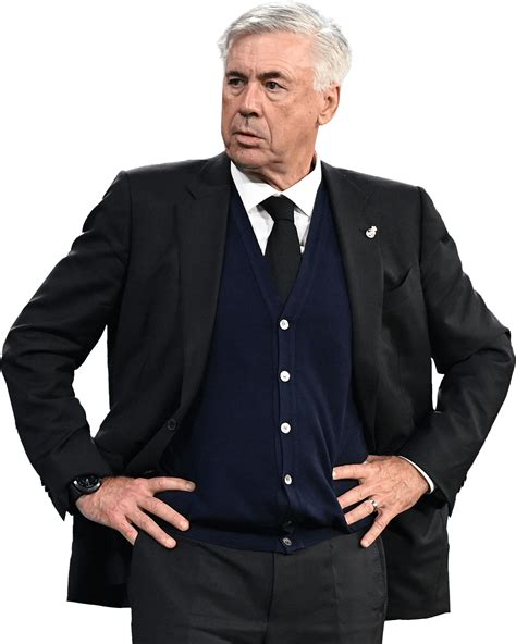 Carlo Ancelotti Real Madrid Football Render Footyrenders