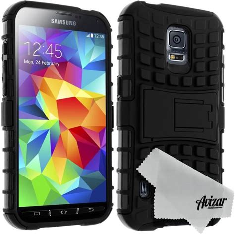 Coque Antichocs Samsung Galaxy S5 Active Noir Cdiscount Téléphonie