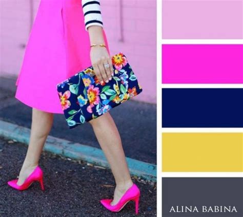 Rasa Fucsia Azul Amarillo Colour Combinations Fashion Color