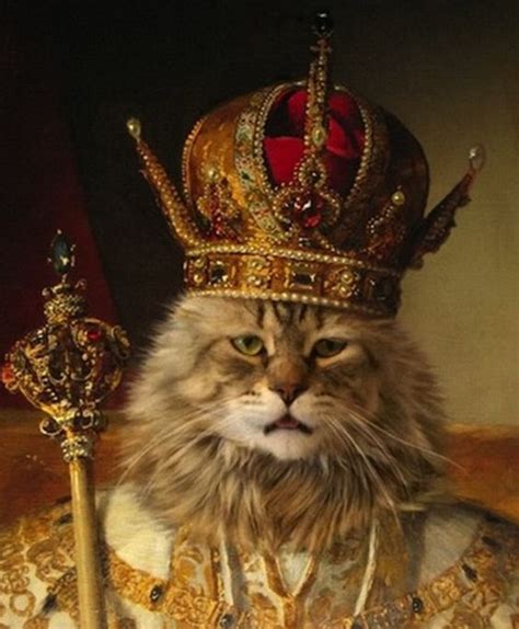 11 Cats In Crowns Wishing The Queen A Happy Birthday