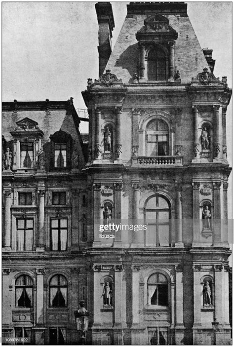 Antique Photograph Hotel De Ville Paris High-Res Vector Graphic - Getty ...