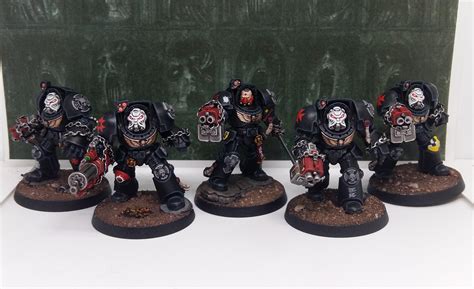 Fury of the First! Black Templar Terminator Squad ready for the crusade ...