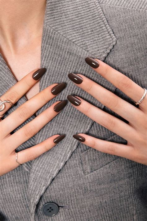 Dark Color Nails Solid Color Nails Nail Colors Dark Gel Nails