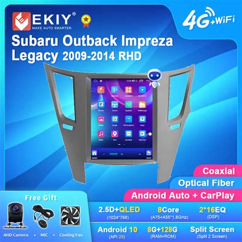 EKIY TT7 Android 10 0 Car Radio For Subaru Outback Impreza Legacy 2009