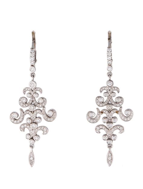 18K Diamond Chandelier Earrings - Earrings - FJE26858 | The RealReal