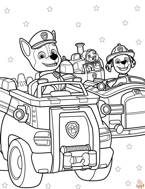 Paw Patroller Coloring Pages