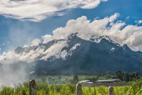 Clouds covered Chiang Dao national park mountain in Chiang Mai province of Thailand. Chiang Dao ...