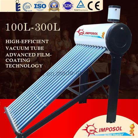 China 1000L Compact Non Pressure Solar Water Heater With Keymark