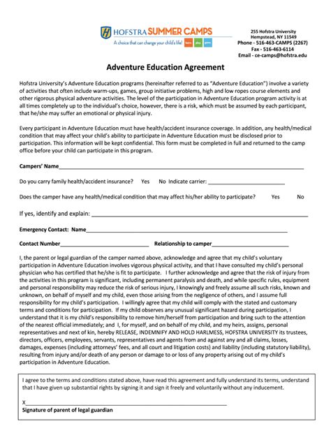 Fillable Online Hofstra Please Complete Both Sides Of This Form