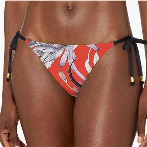 Trina Turk Swim Nwt Trina Turk Shangri La Side Tie Bikini Bottom In