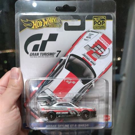 Jual Hot Wheels Premium Nissan Skyline GT R BNR Grand Turismo Japan Card Shopee Indonesia