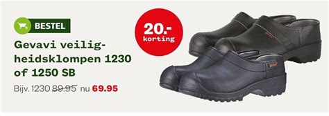 Gevavi Veilig Heidsklompen 1230 Of 1250 SB Aanbieding Bij Welkoop