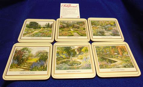 Pimpernel Coasters English Country Gardens Made In England Set Of