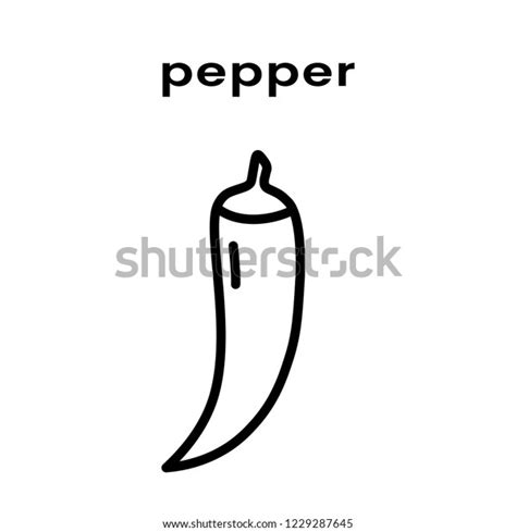 Chili Pepper Icon Hot Spicy Food Stock Vector Royalty Free Shutterstock