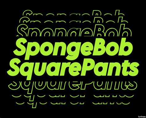 Spongebob Squarepants Text Effect And Logo Design Brand