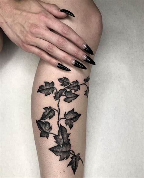 Black Ivy Vine Tattoo