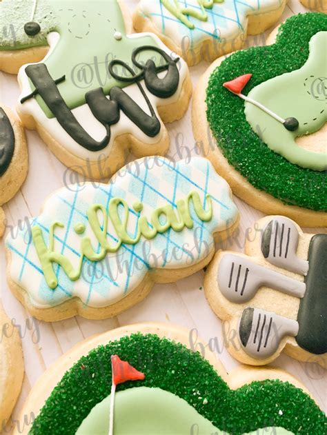 Customizable Kids Golf Birthday Cookies 1 Dozen Etsy