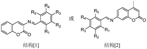 香豆素希夫碱类衍合物及其制备方法和应用