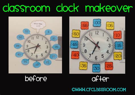 Classroom Clock Labels {classroom 360} Clutter Free Classroom