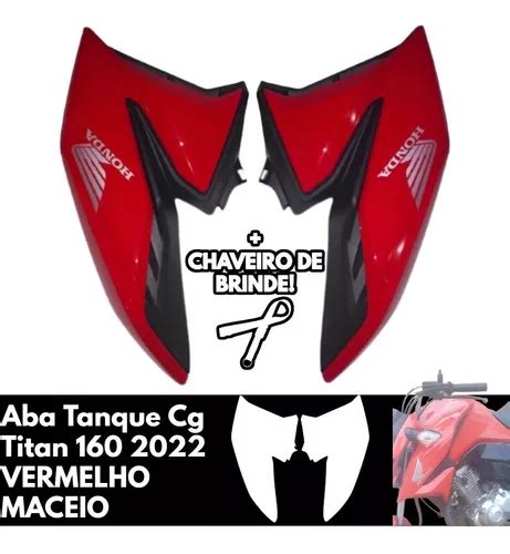 Aba Tanque Cg Titan Vermelho Maceio Par Complemento