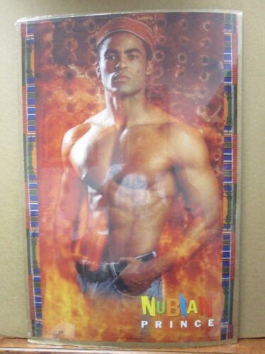 Vintage Nubian Prince Hot Guy Poster Man Cave Car Garage Inv