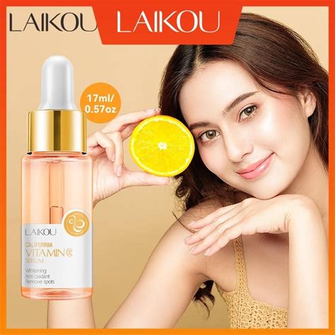 Laikou Vitamin C Facial Serum Vc Whitening Anti Aging Freckle Dark Spot