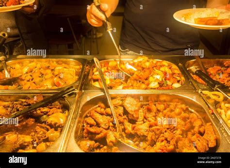 London Chinatown Restaurant Window Display Hi Res Stock Photography And