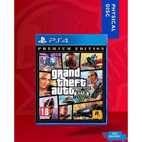 Used Ps4 Grand Theft Auto V Premium Edition Gta 5 R1 Engchn Original Physical Disc