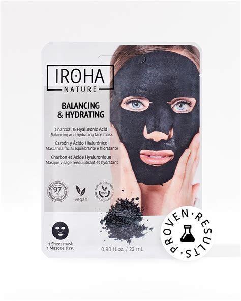 Balancing And Hydrating Charcoal Mask Iroha Nature Natural Skincare