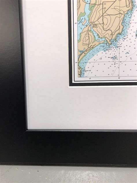 Framed Barnegat Bay Nautical Chart Ocean Offerings