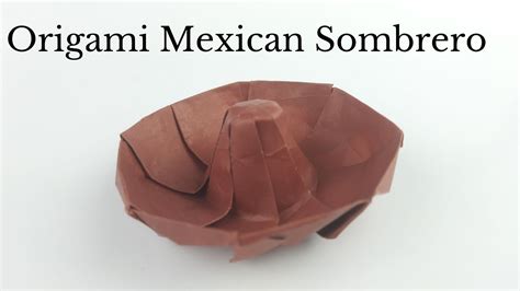 Origami Mexican Sombrero Easy Paper Crafts Youtube