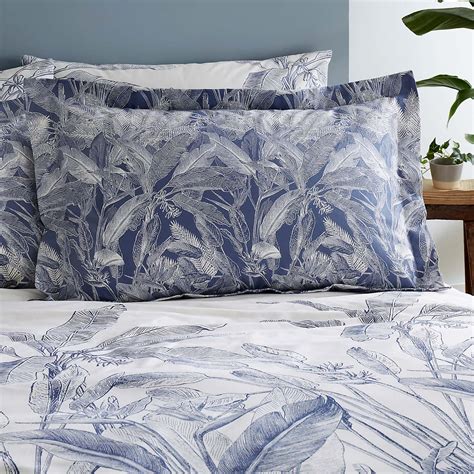 Tropical Palm Leaf Oxford Pillowcase Dunelm