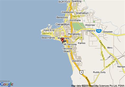 Geraldton Map - Australia